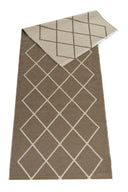 Ruter beige - plastmatta