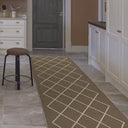 Ruter beige - plastmatta
