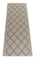 Ruter beige - plastmatta