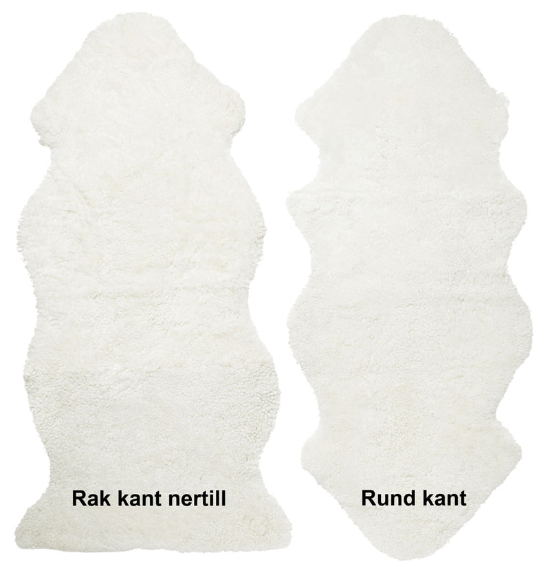 Fårskinn lockigt vit 1,5 set