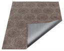 Amelia beige gummerad stor matta