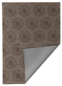 Amelia beige gummerad stor matta